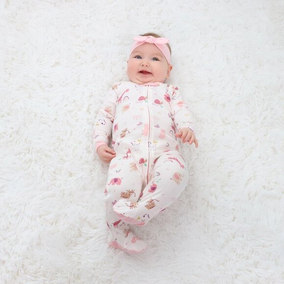 Charming 23-Piece Baby Layette Gift Set for Girls - Rainbow Safari Style - Picture 7 of 7